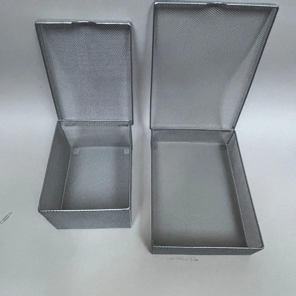 Silver Mesh Desk Storage Containers - Picture 6 of 11